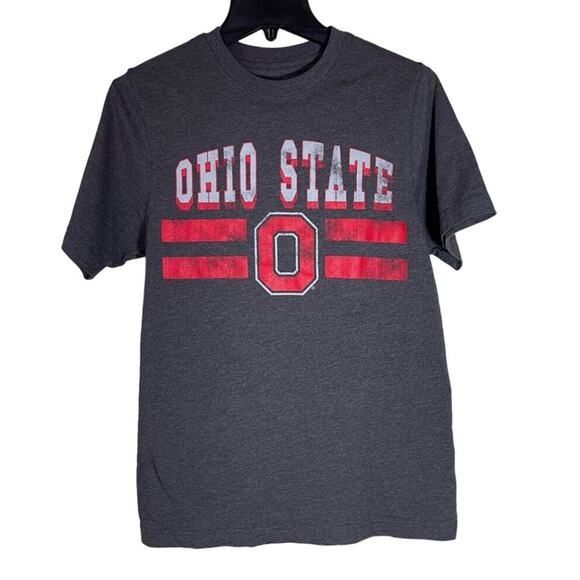The Ohio State Buckeyes "O" Logo T Shirt Mens Small Gray Short Sleeve Crew Neck - Picture 1 of 10